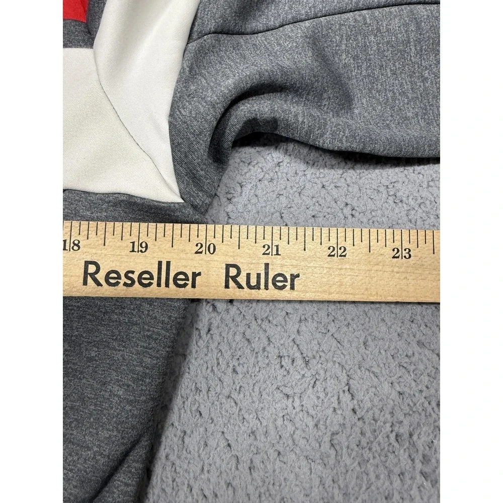 J.Lindeberg Huxley Stripe Jacket Mens Medium‎ Gray Full Zip Tech Softshell Golf